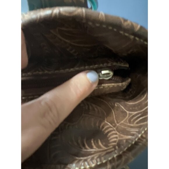Western Turquoise  Bag Embellished Cross Design SMALL FLAW Cogril Rodeo Ranch - Picture 4 of 11